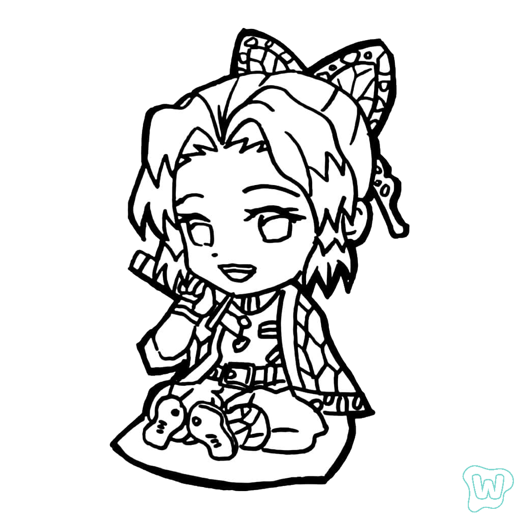 Shinobu Kocho para colorear