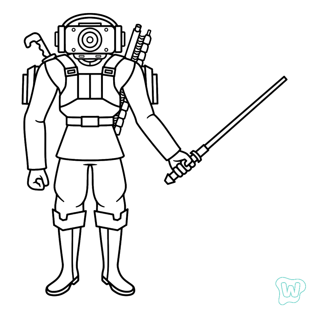 divertidas páginas para colorear Skibidi Toilet Fanmade