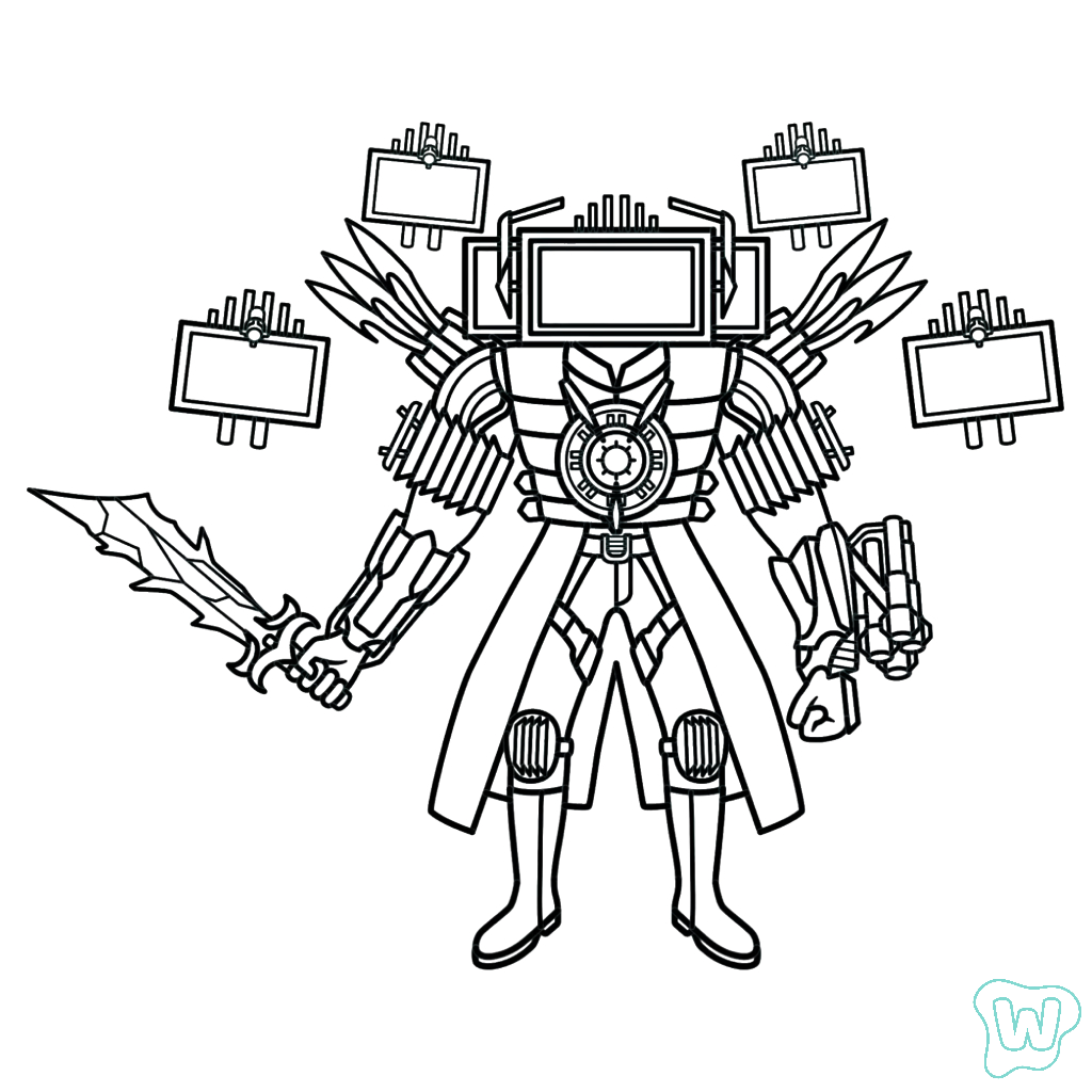 Skibidi Toilet Fanmade páginas para colorear gratis
