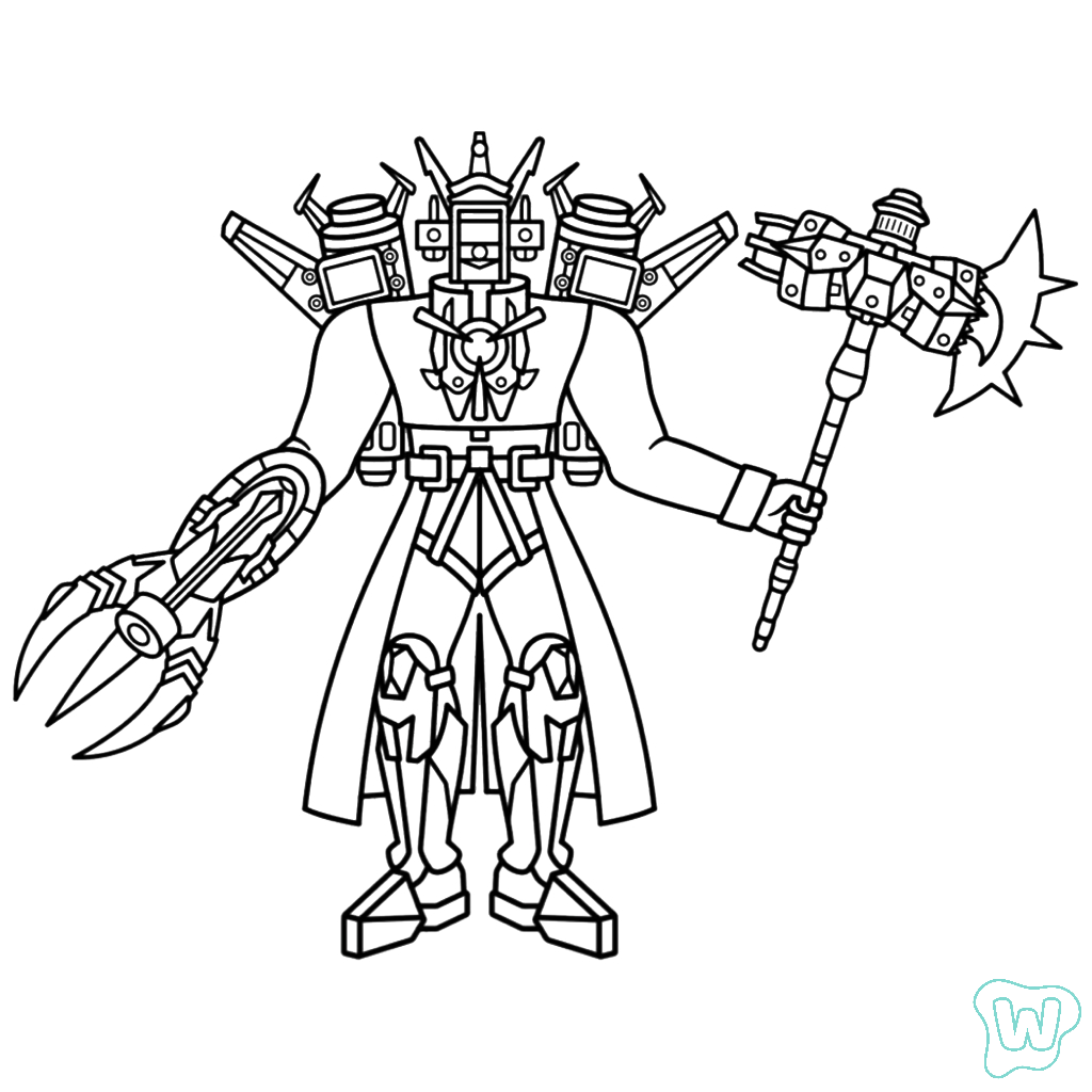 Skibidi Toilet Fanmade páginas para colorear