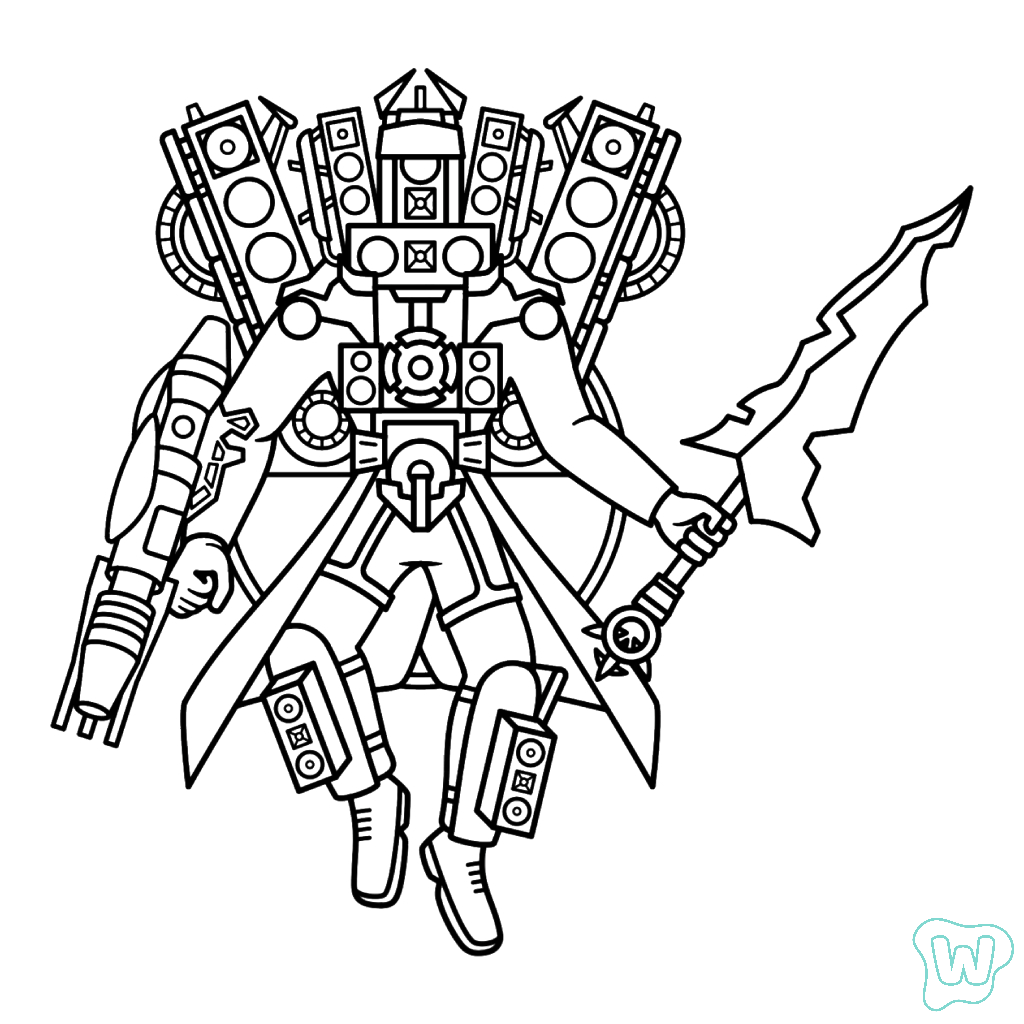 Skibidi Toilet Fanmade dibujos para colorear