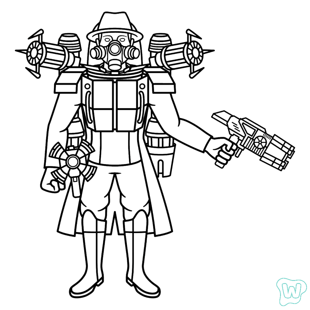 Skibidi Toilet Fanmade páginas para colorear imprimibles