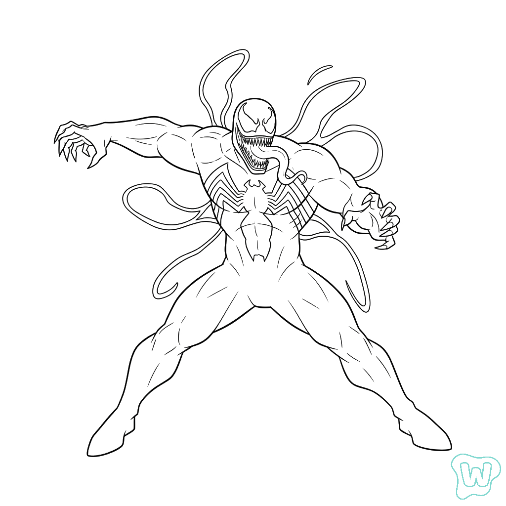 Venom páginas para colorear para adultos pdf