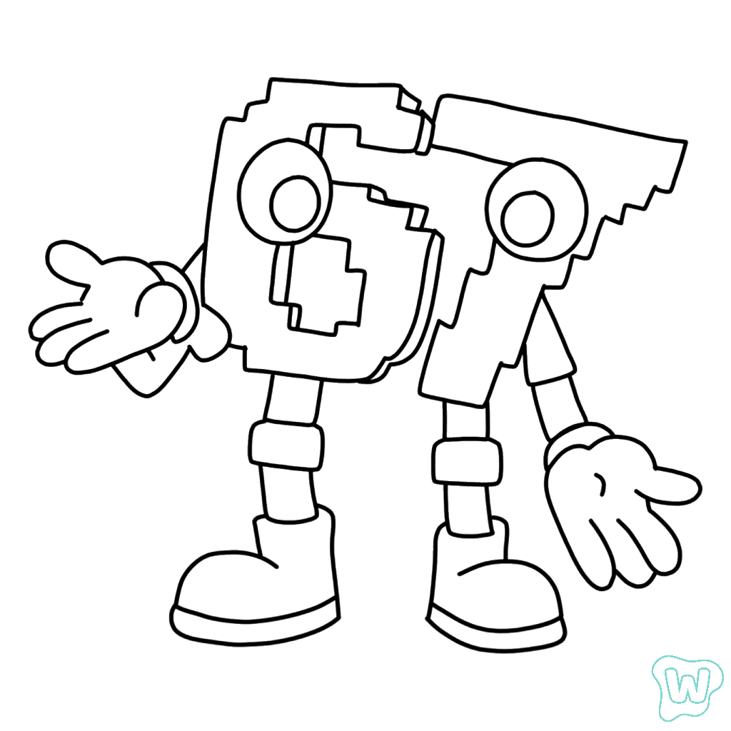 dibujos para colorear 67 Brainrot