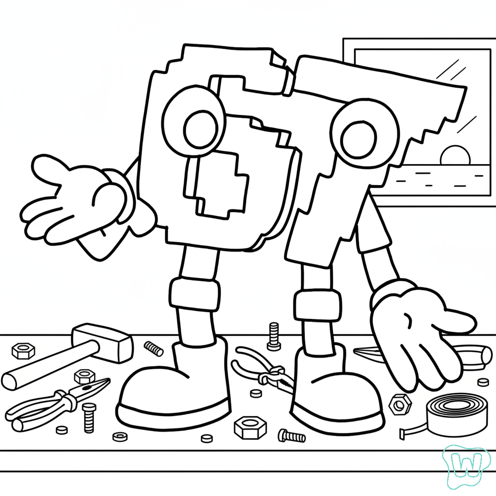 67 Brainrot para colorear