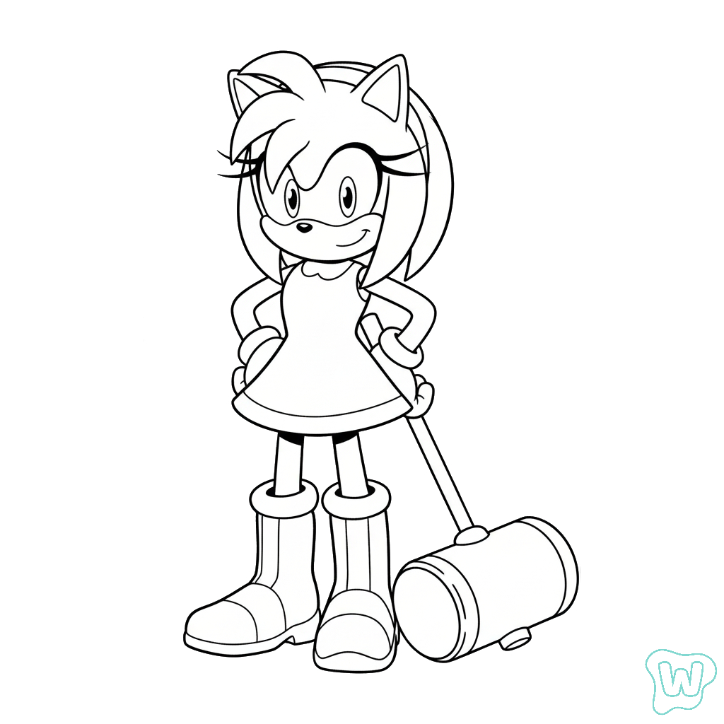 descargar e imprimir PDF gratis Amy Rose