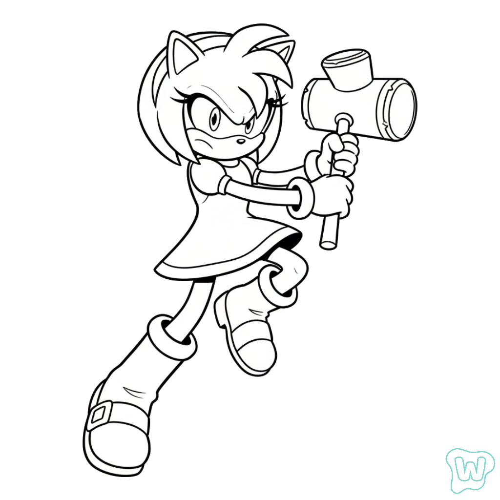 dibujos para colorear grinch Amy Rose 1
