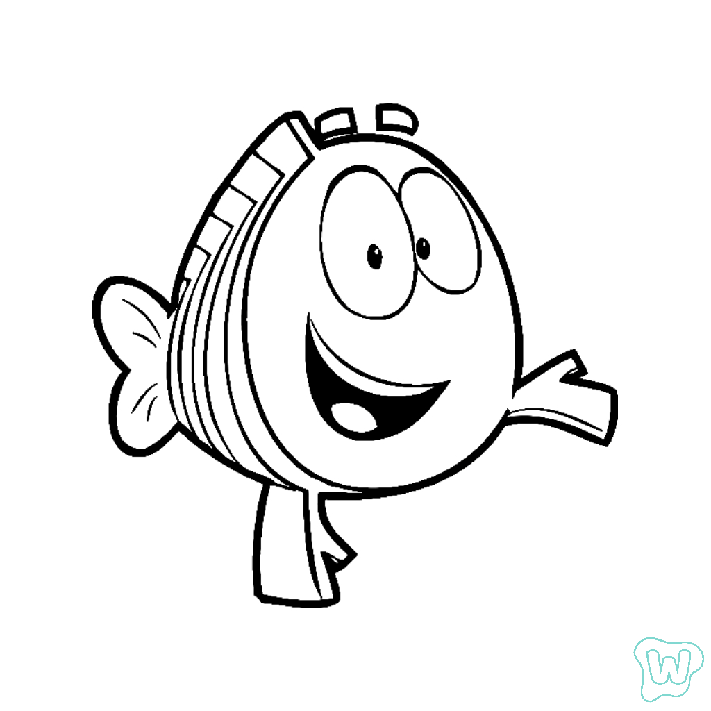 colorear y Imprimir PDF gratis Bubble Guppies 1