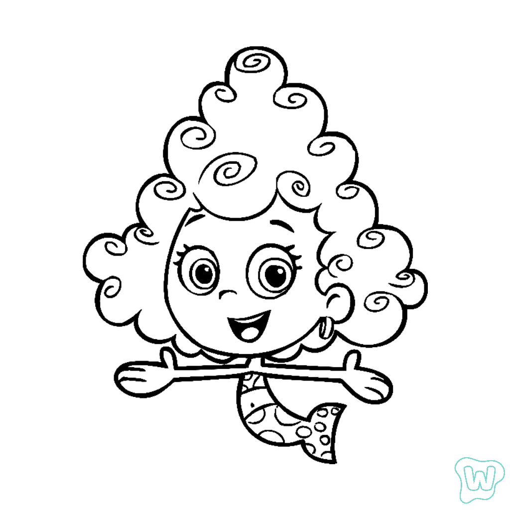 colorear y Imprimir PDF gratis Bubble Guppies