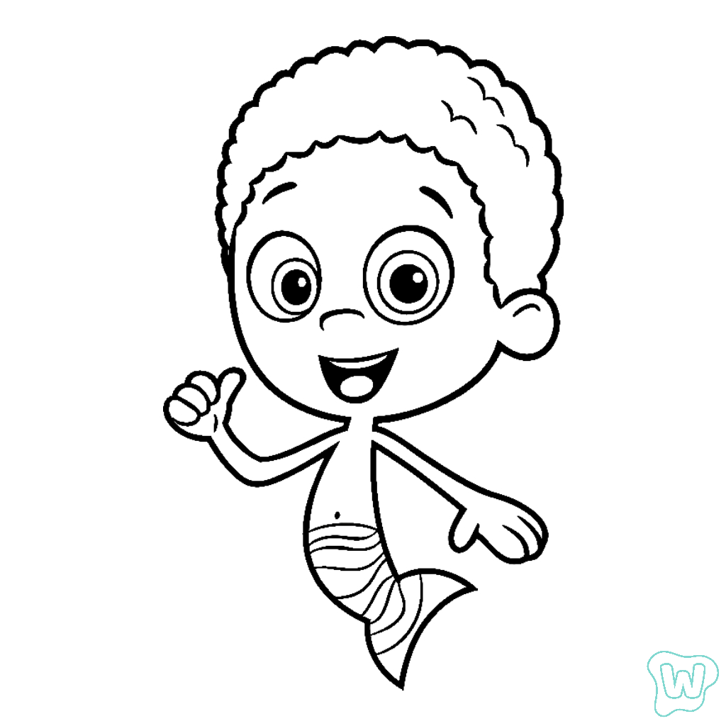 páginas para colorear para Bubble Guppies
