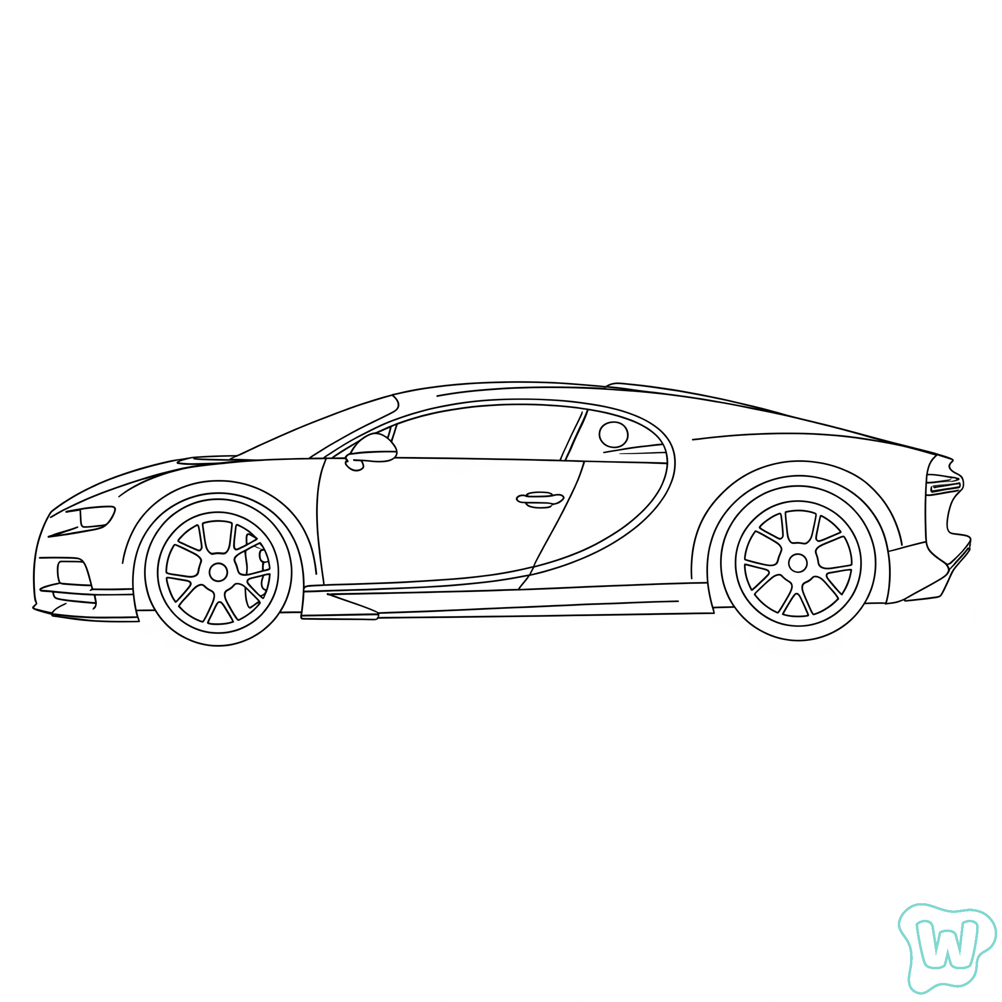 Bugatti páginas para colorear