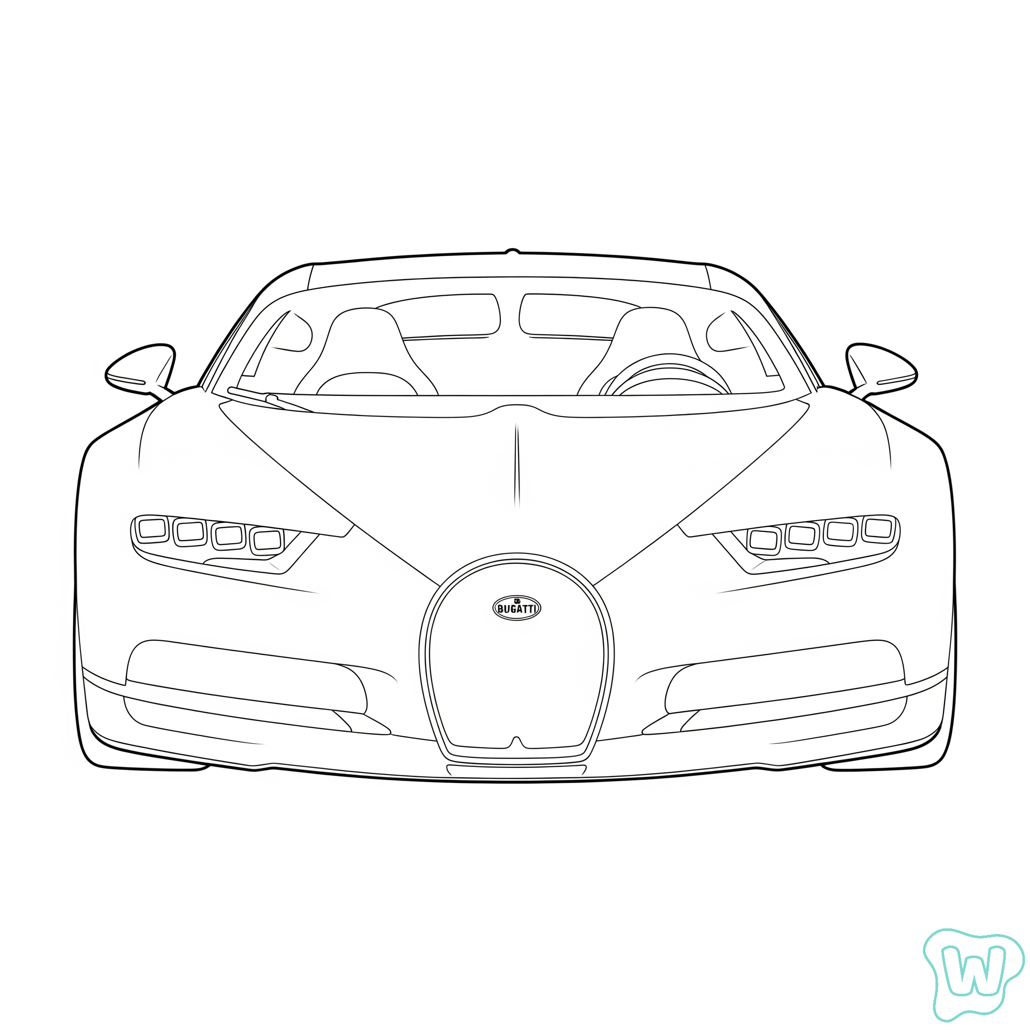 dibujos para colorear grinch Bugatti