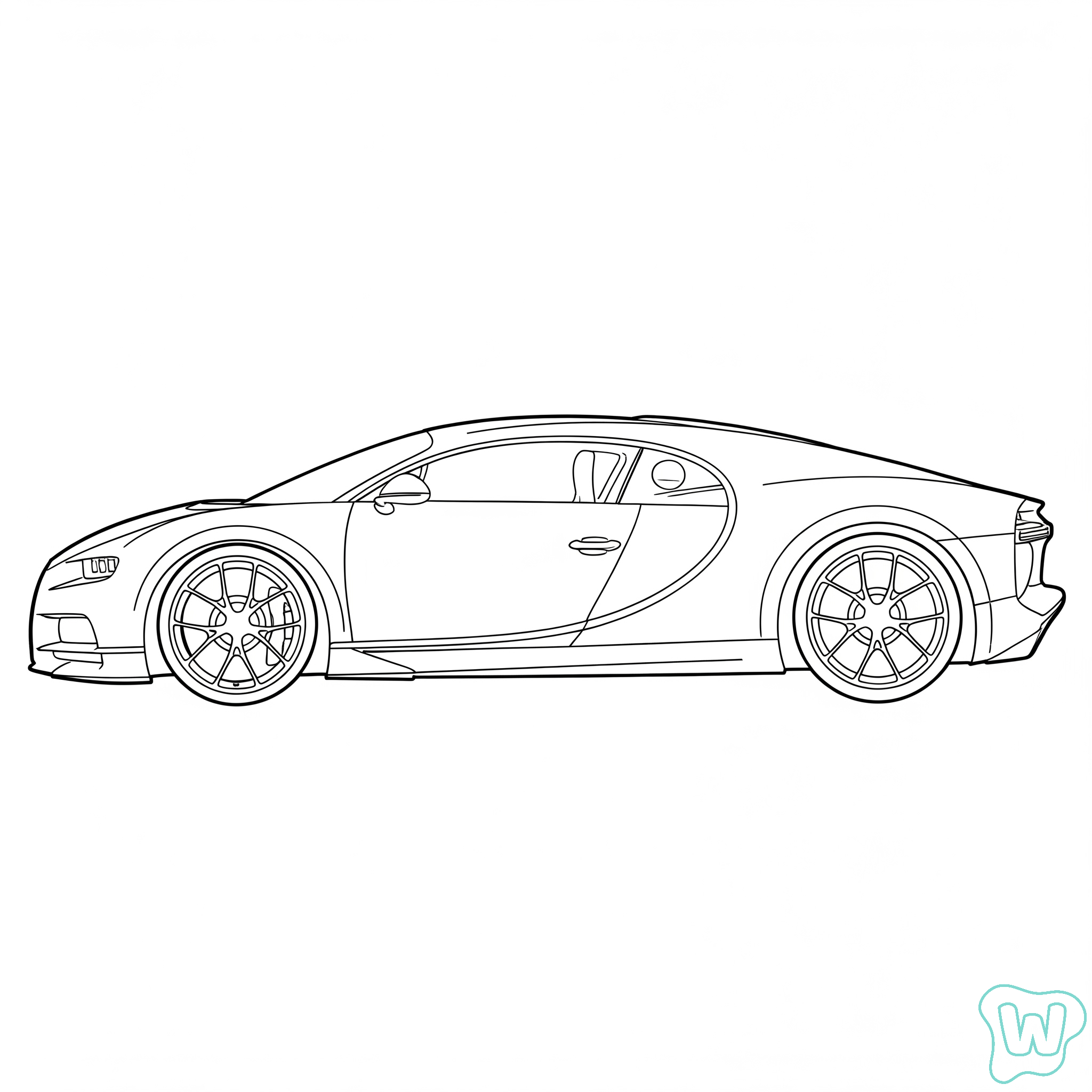 Bugatti páginas para colorear para imprimir gratis