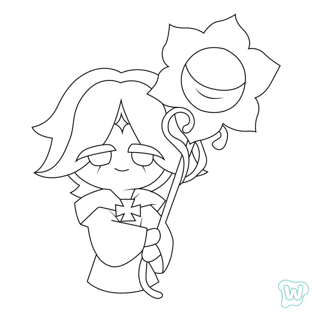 páginas para colorear detalladas de Cookie Run 1
