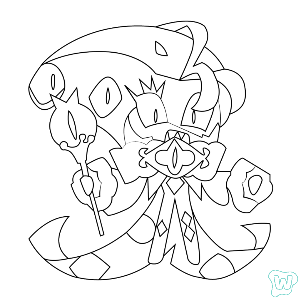 Cookie Run adornos para colorear 1