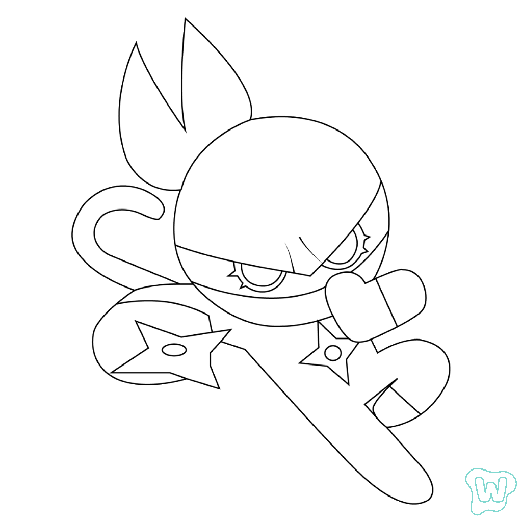 dibujos para colorear grinch Cookie Run 1