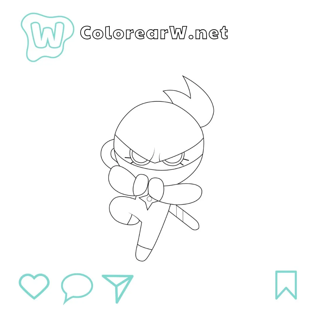 Cookie Run para colorear (PDF para imprimir gratis) thumbnail