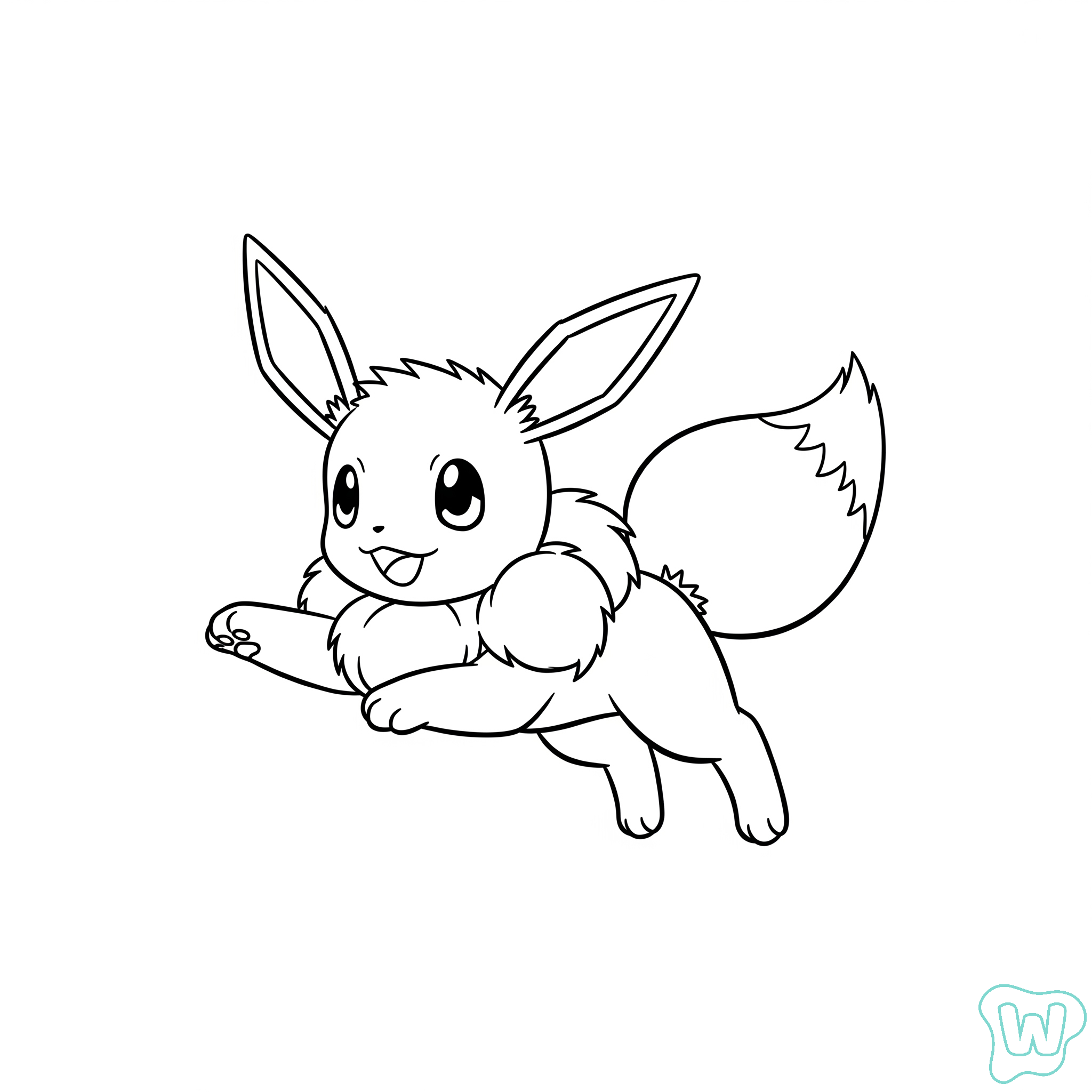 páginas para colorear Eevee gratis