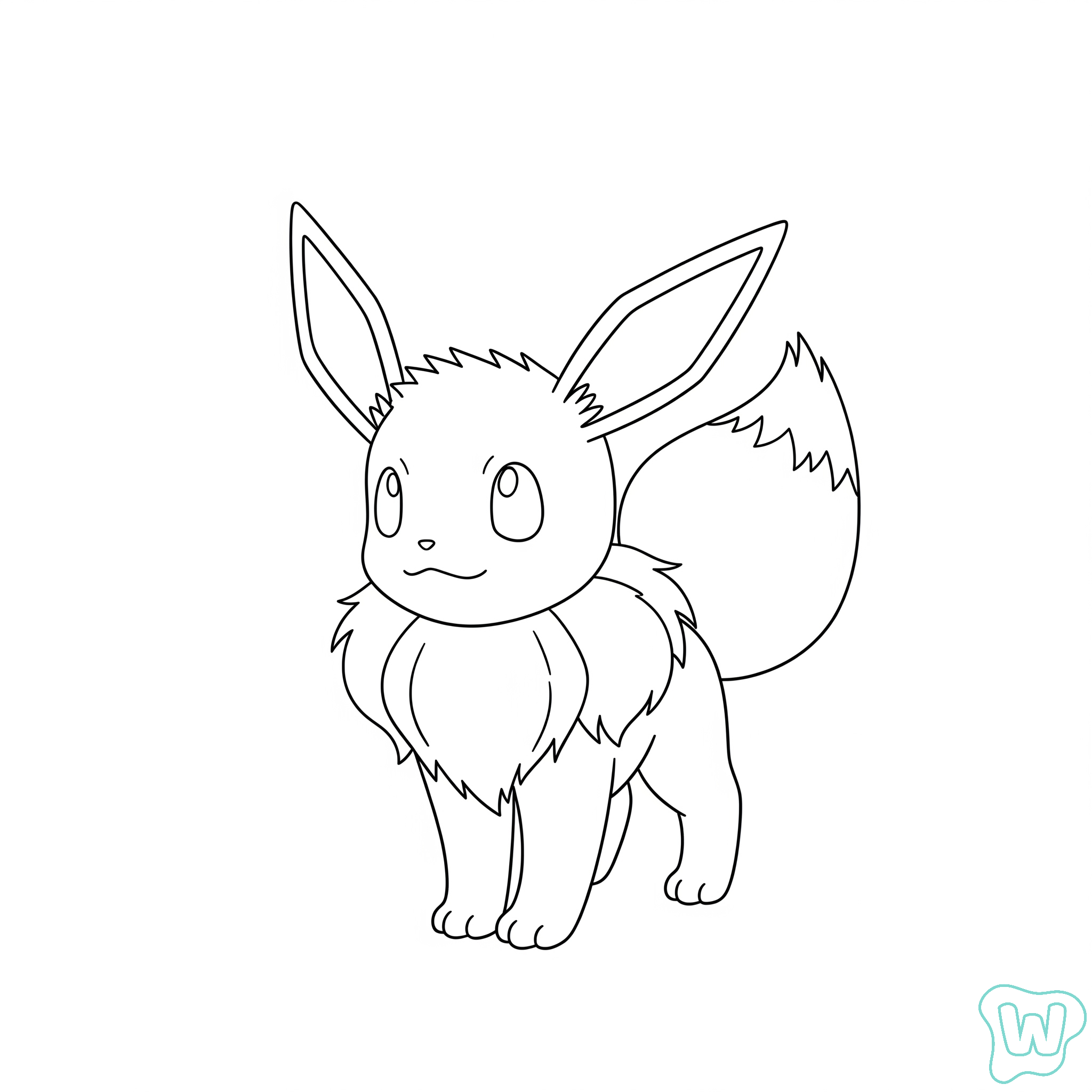para colorear Eevee