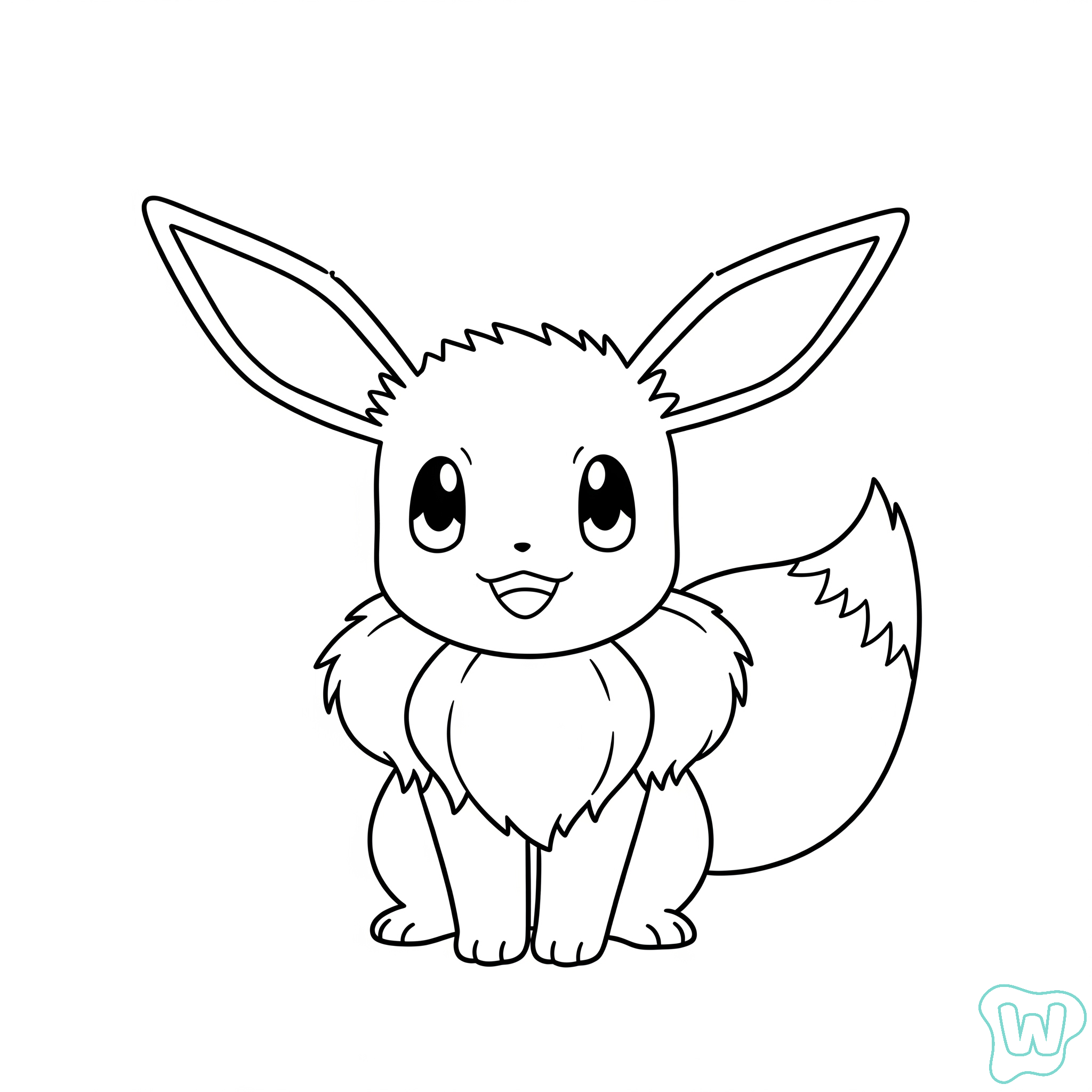 páginas para colorear Eevee