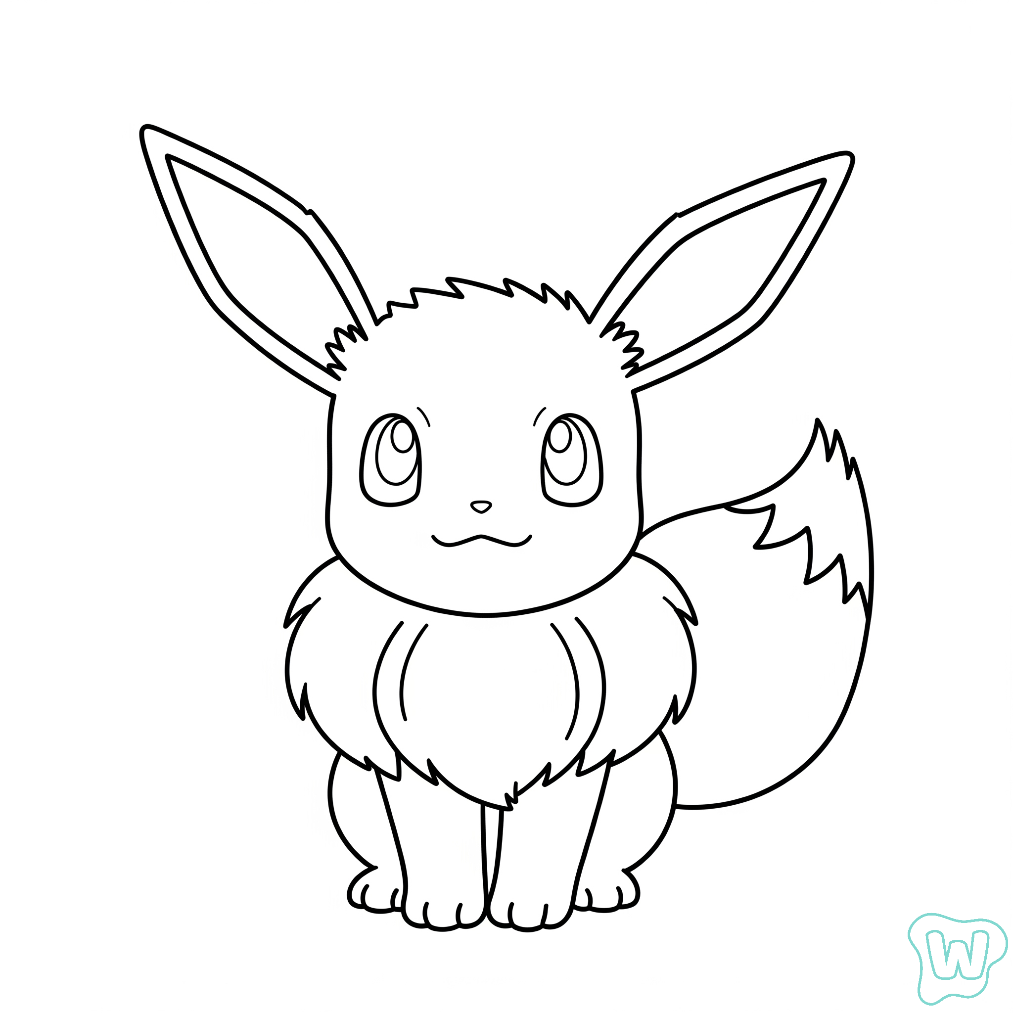 lindas páginas para colorear Eevee