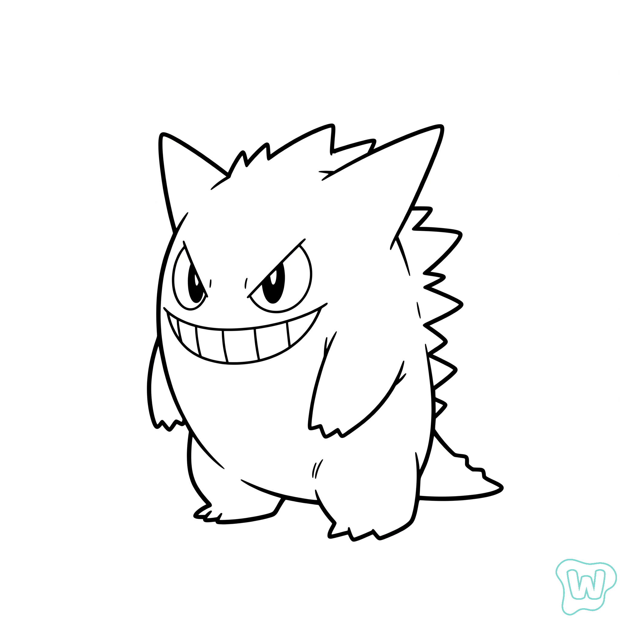 páginas para colorear Gengar