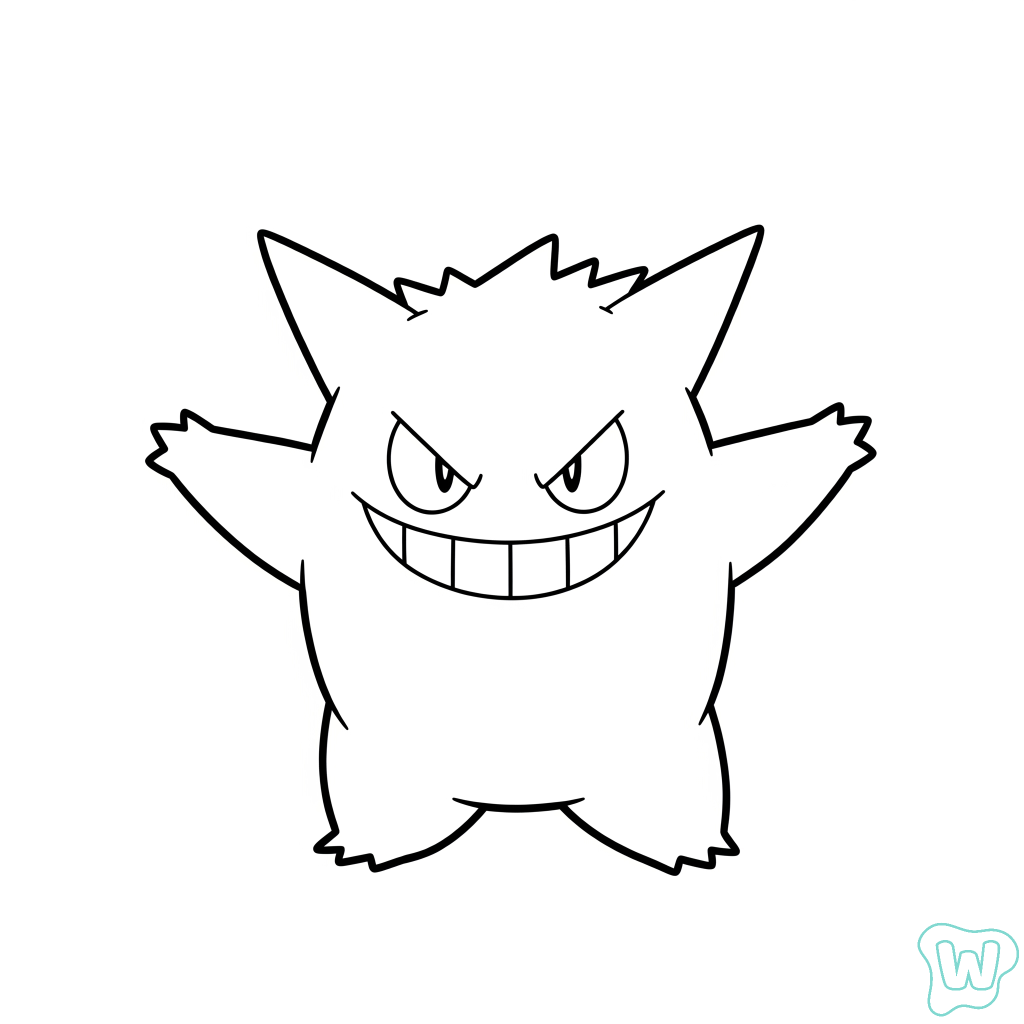 Gengar dibujos para colorear