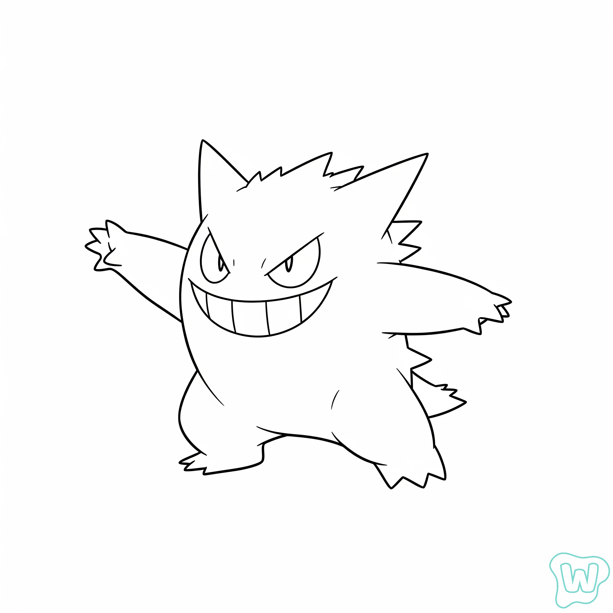 para colorear Gengar
