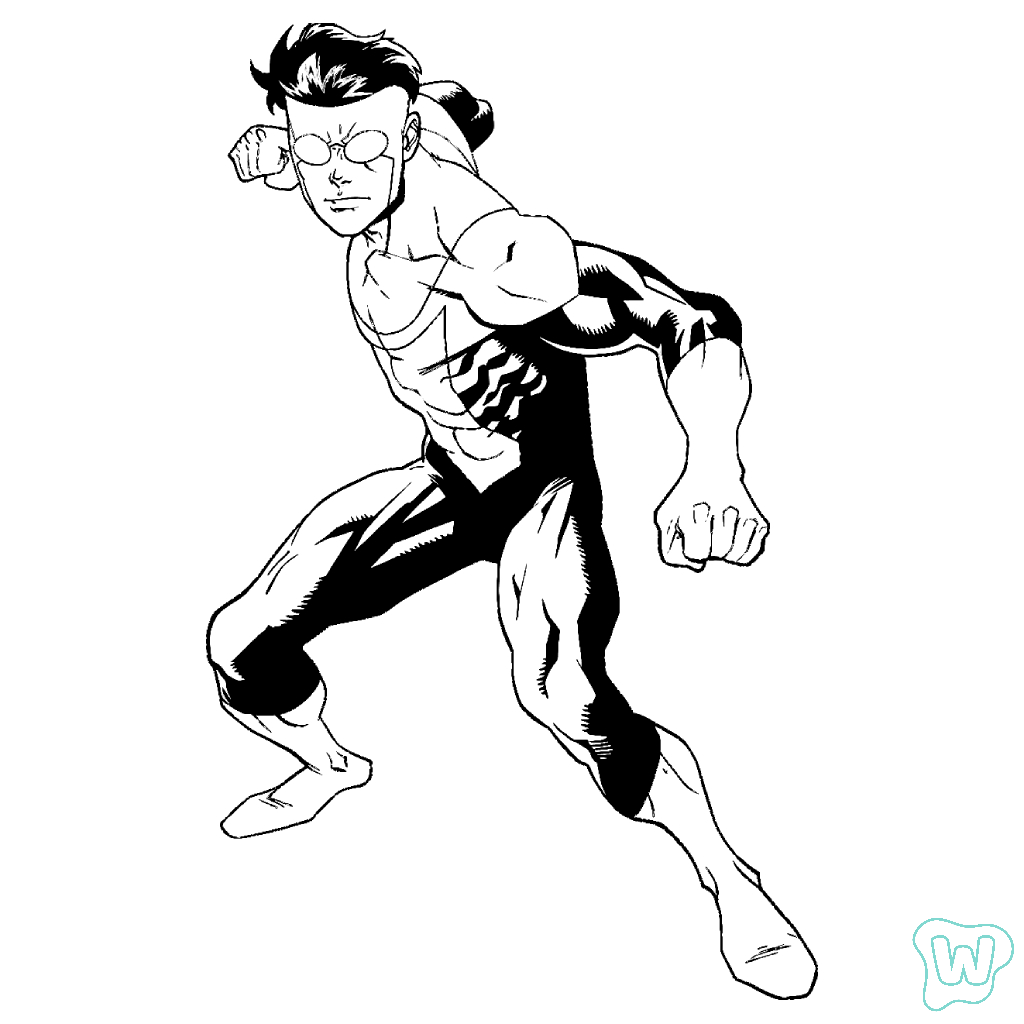 colorear y Imprimir PDF Invincible