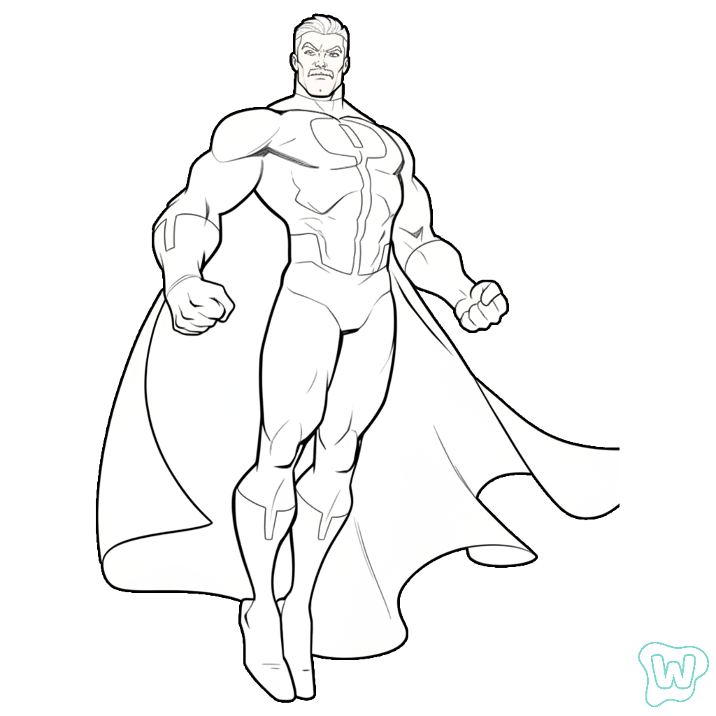 páginas para colorear detalladas de Invincible para adultos 1
