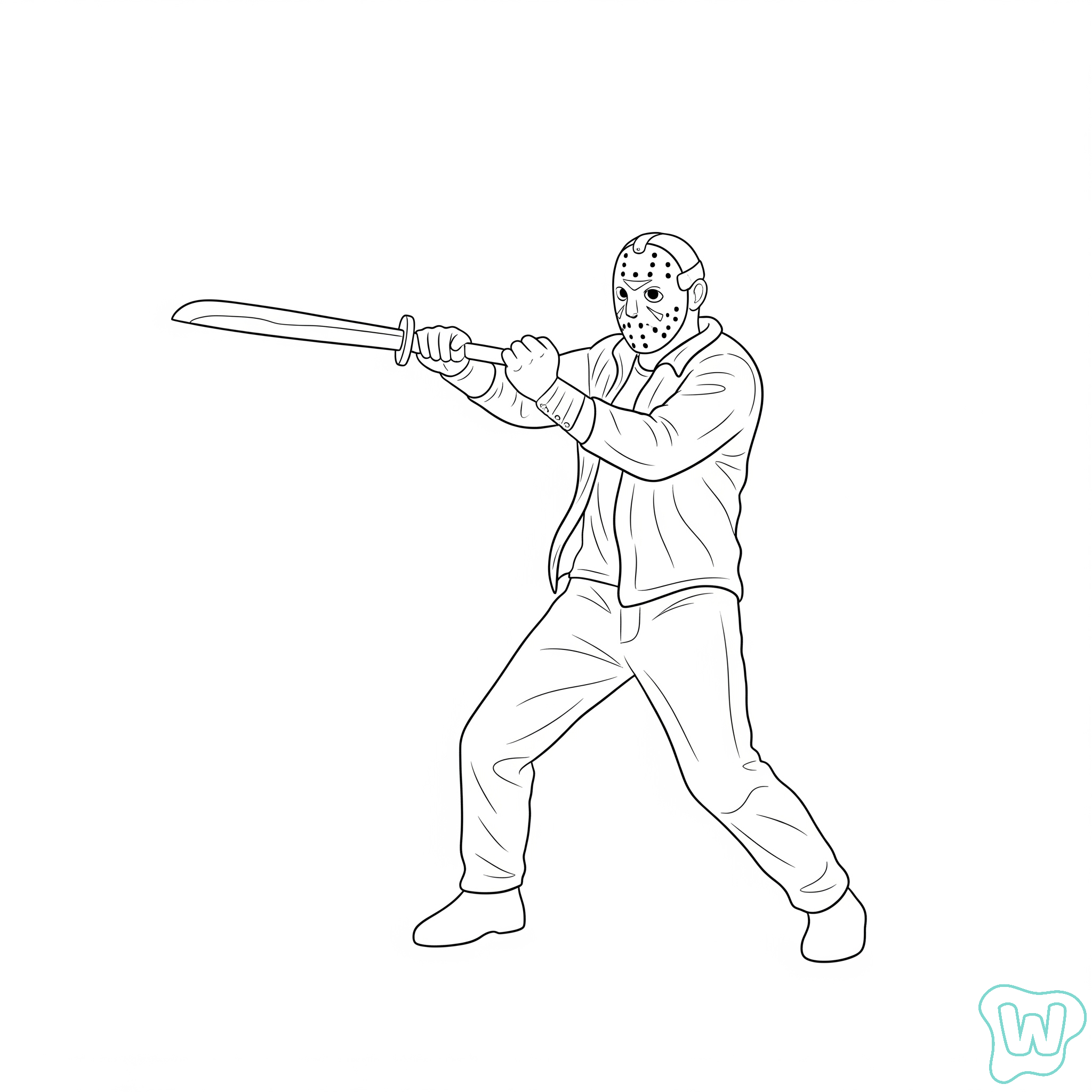 Jason Voorhees páginas para colorear para imprimir
