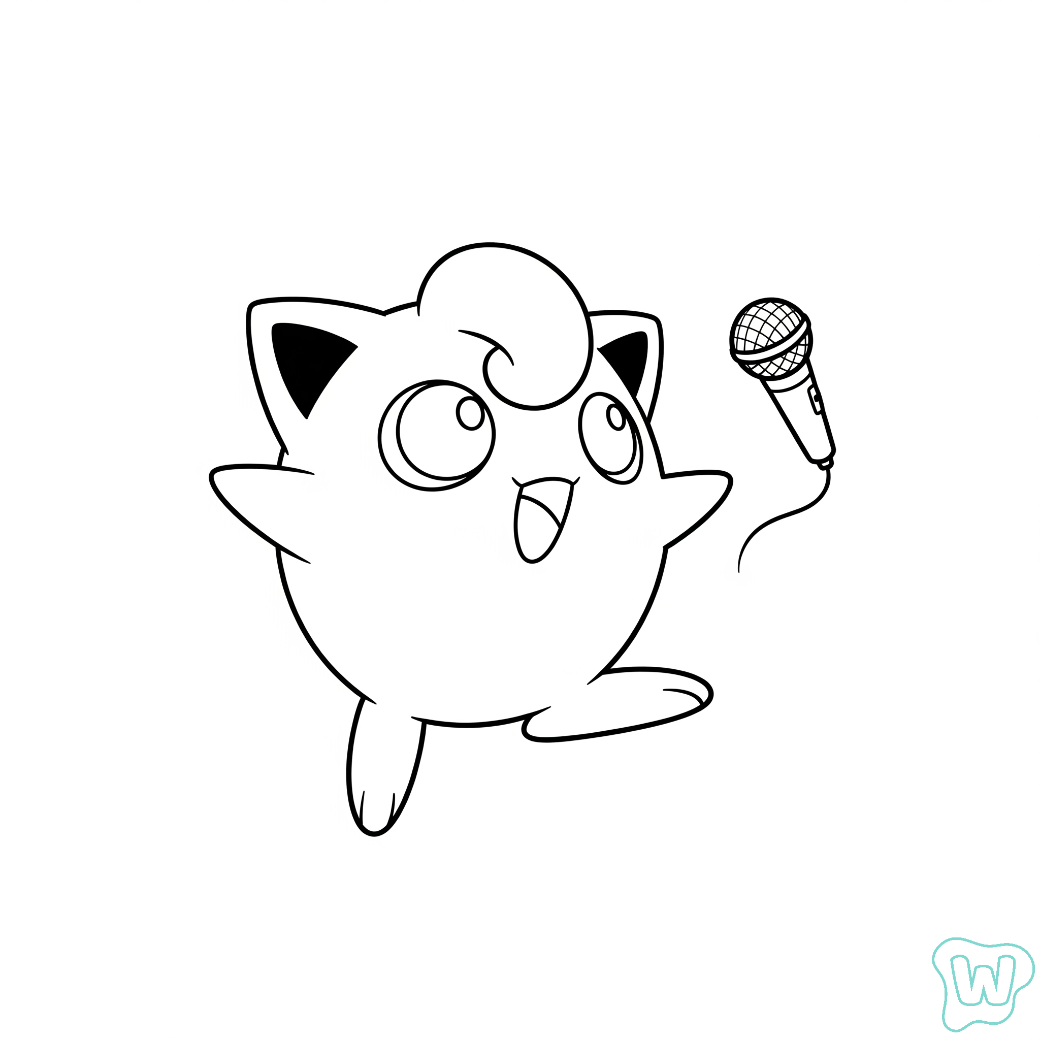colorear y Imprimir PDF gratis Jigglypuff