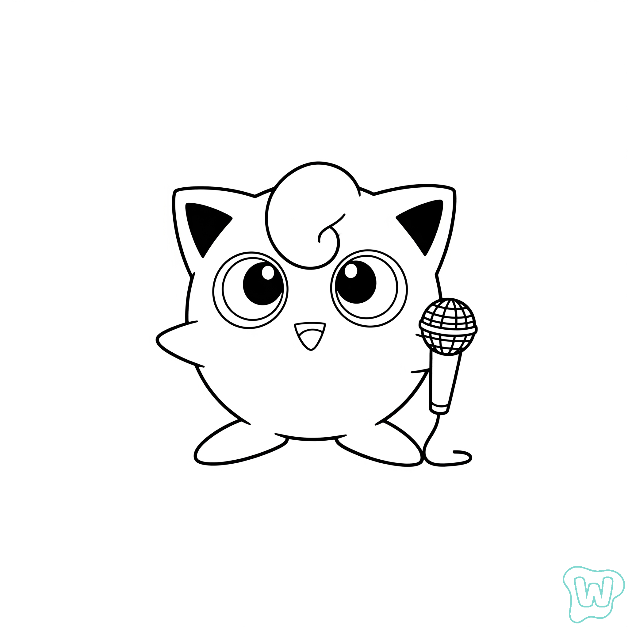 páginas para colorear imprimibles Jigglypuff