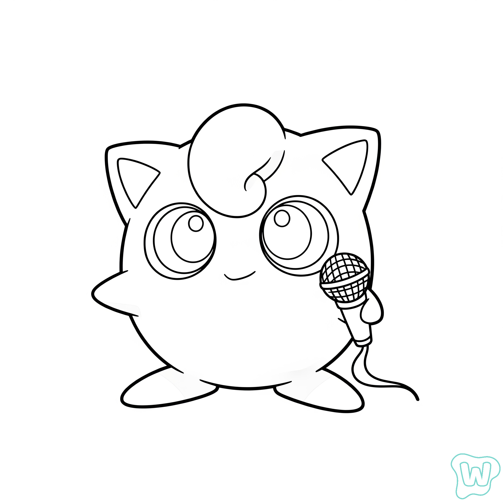 Jigglypuff para colorear gratis