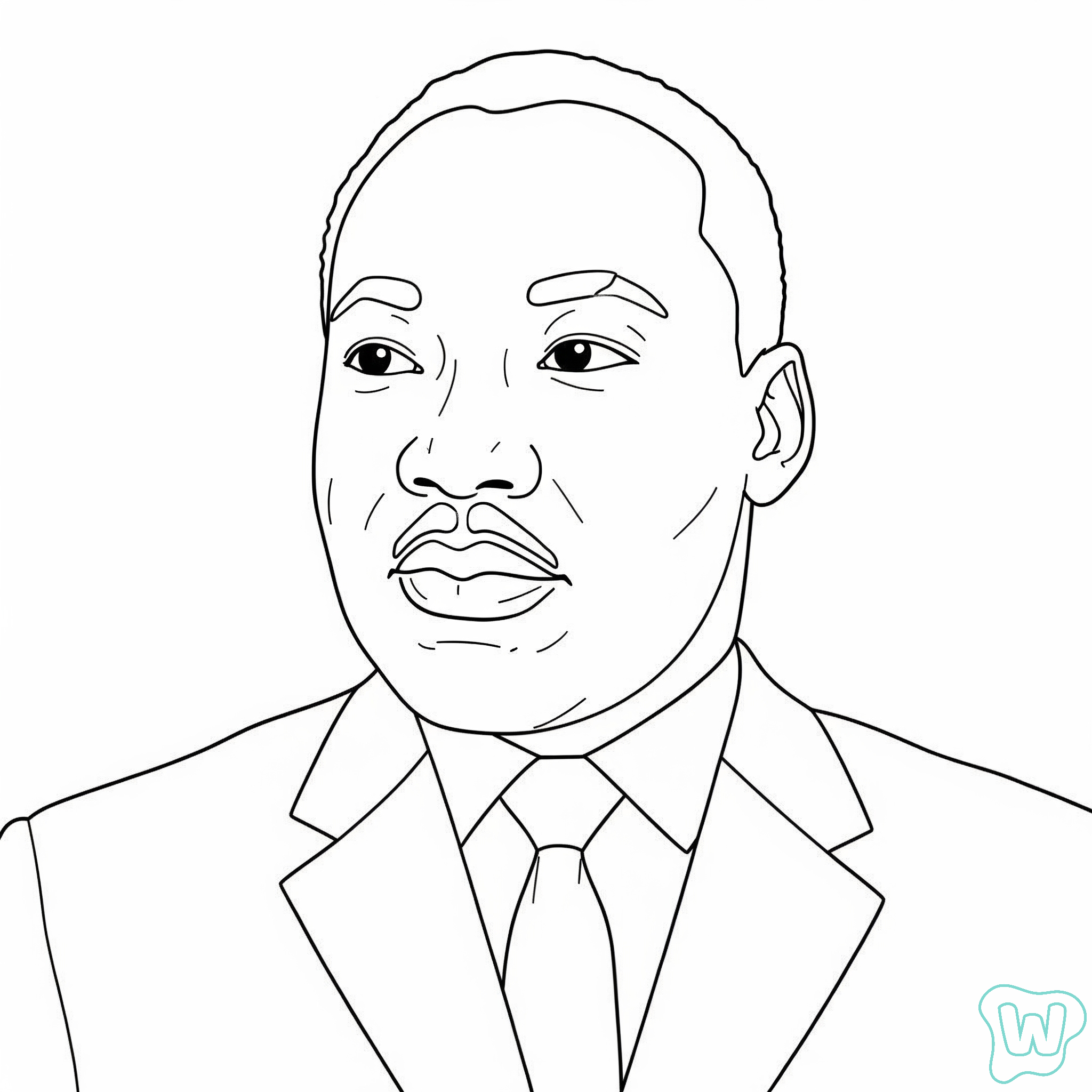 niños Martin Luther King páginas para colorear