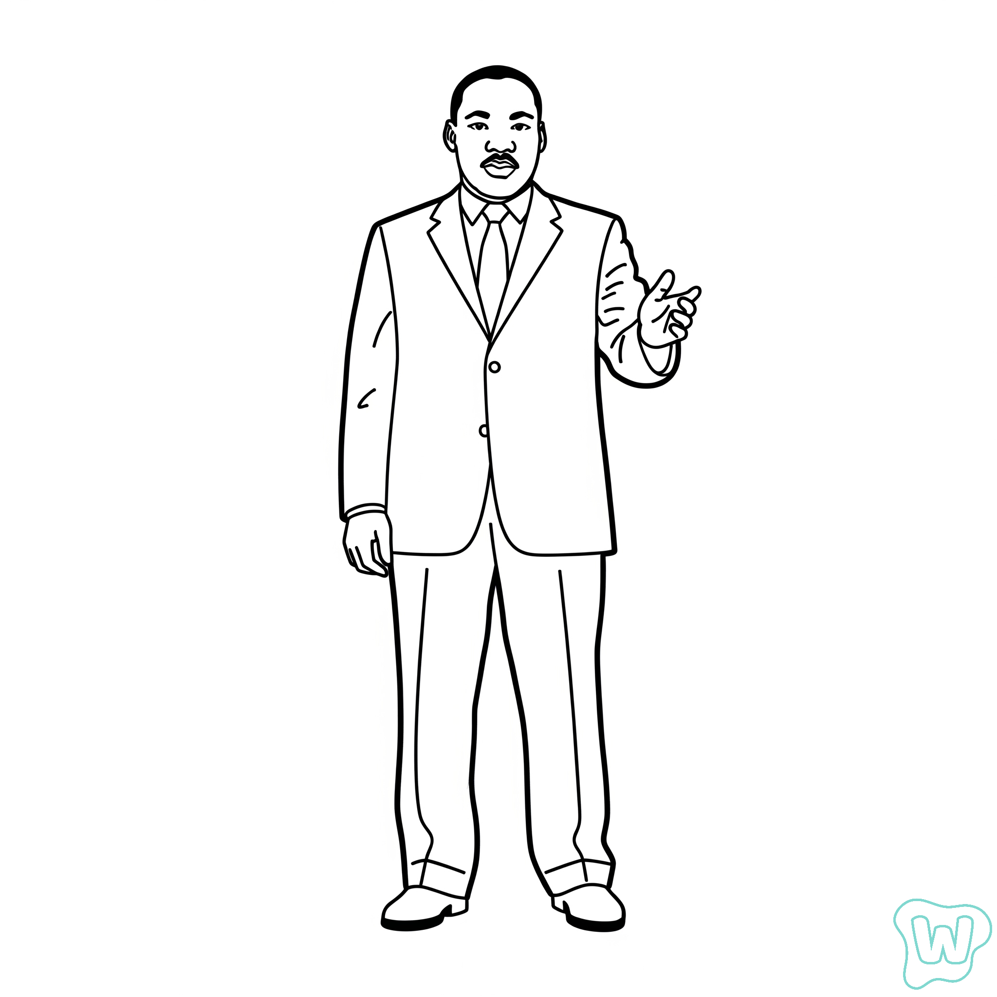 Martin Luther King descargar e imprimir PDF gratis
