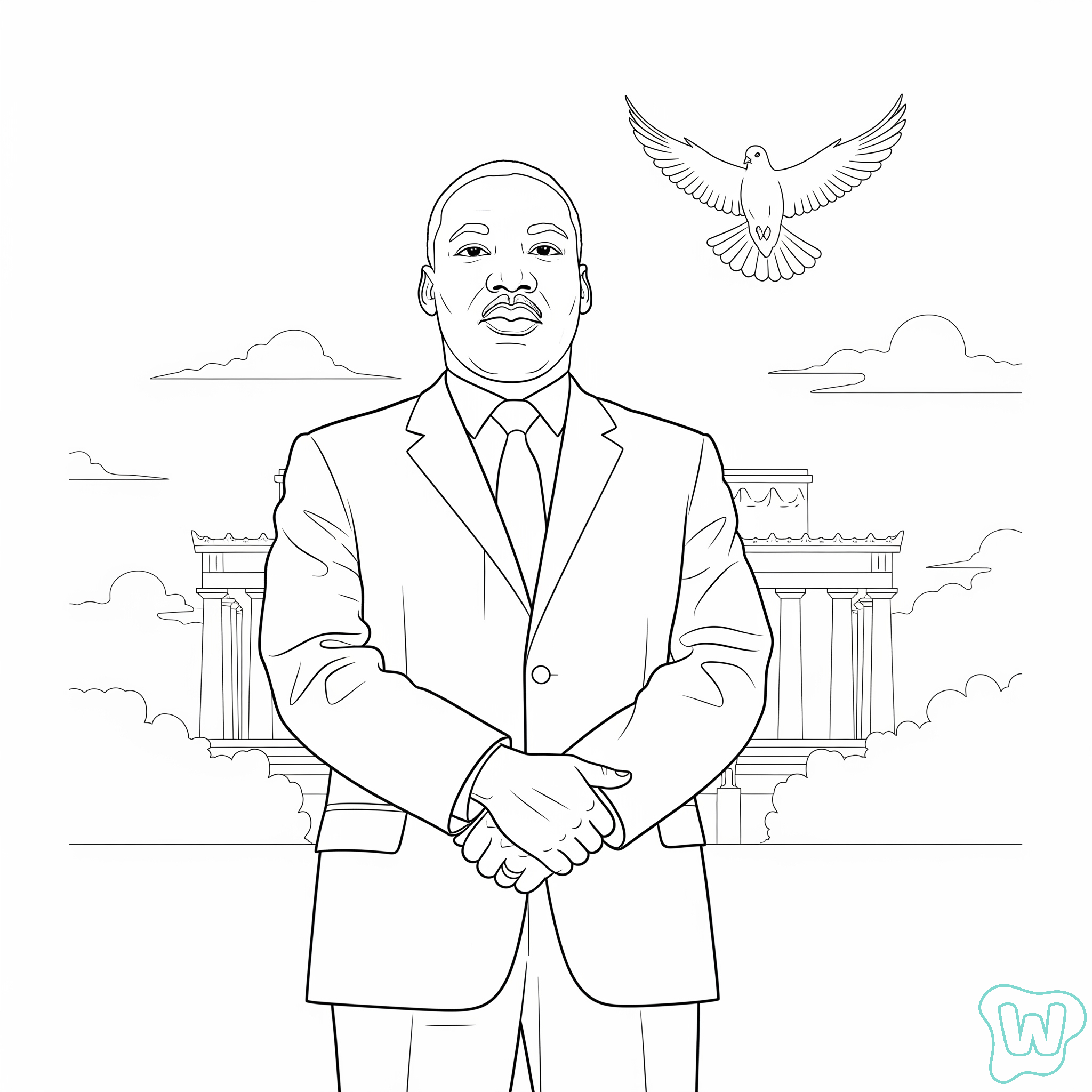 Martin Luther King dibujos para colorear grinch 1