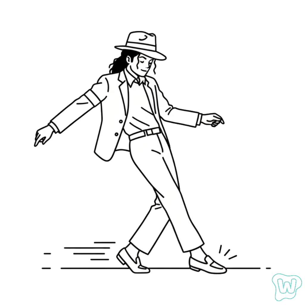 Michael Jackson páginas para colorear para adultos fáciles