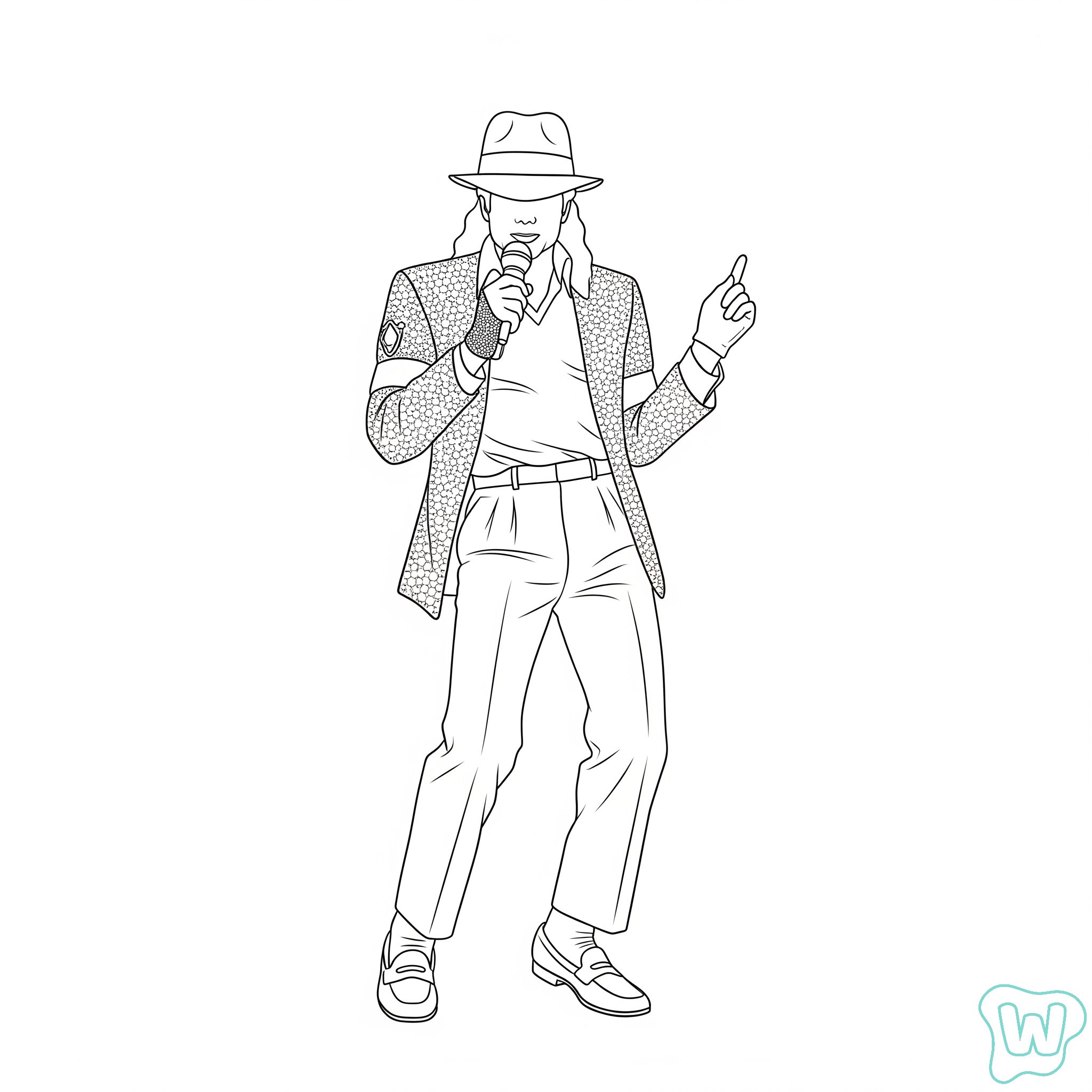 Michael Jackson páginas para colorear gratis