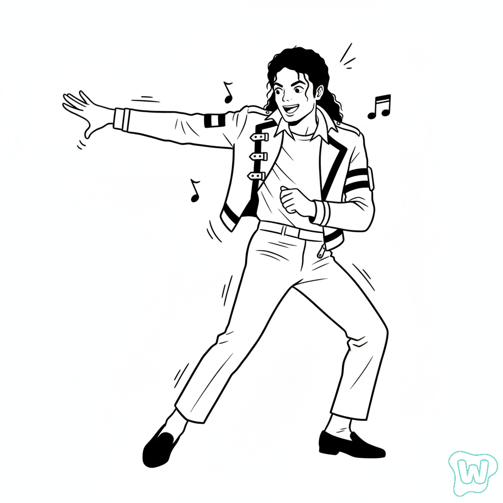Michael Jackson páginas para colorear para adultos pdf