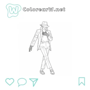 Michael Jackson para colorear (PDF para imprimir gratis) thumbnail