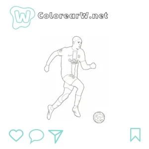 Ousmane Dembélé para colorear (PDF para imprimir gratis) thumbnail