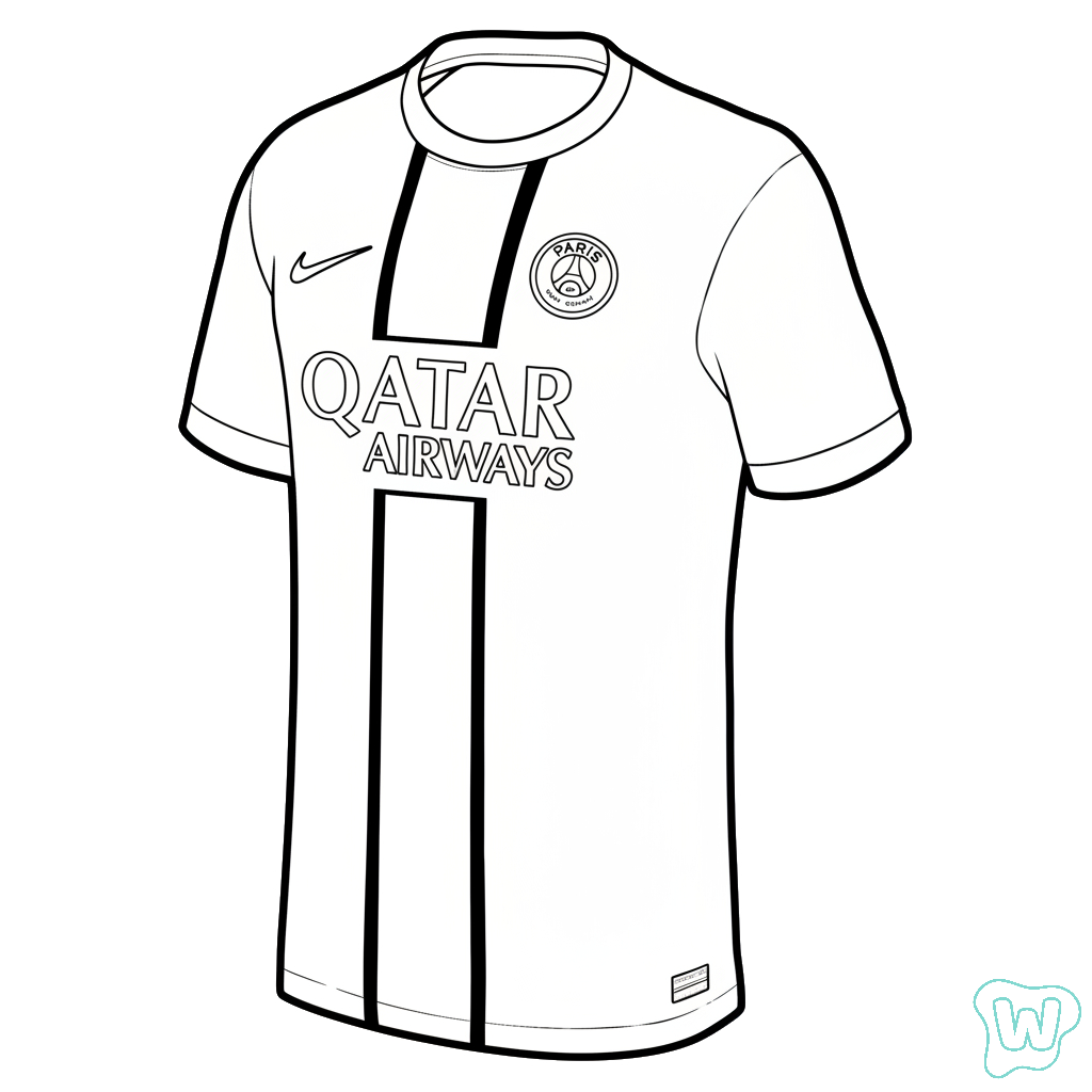 páginas para colorear imprimibles PSG