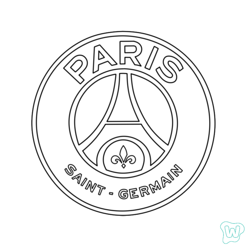 PSG páginas para colorear imprimibles