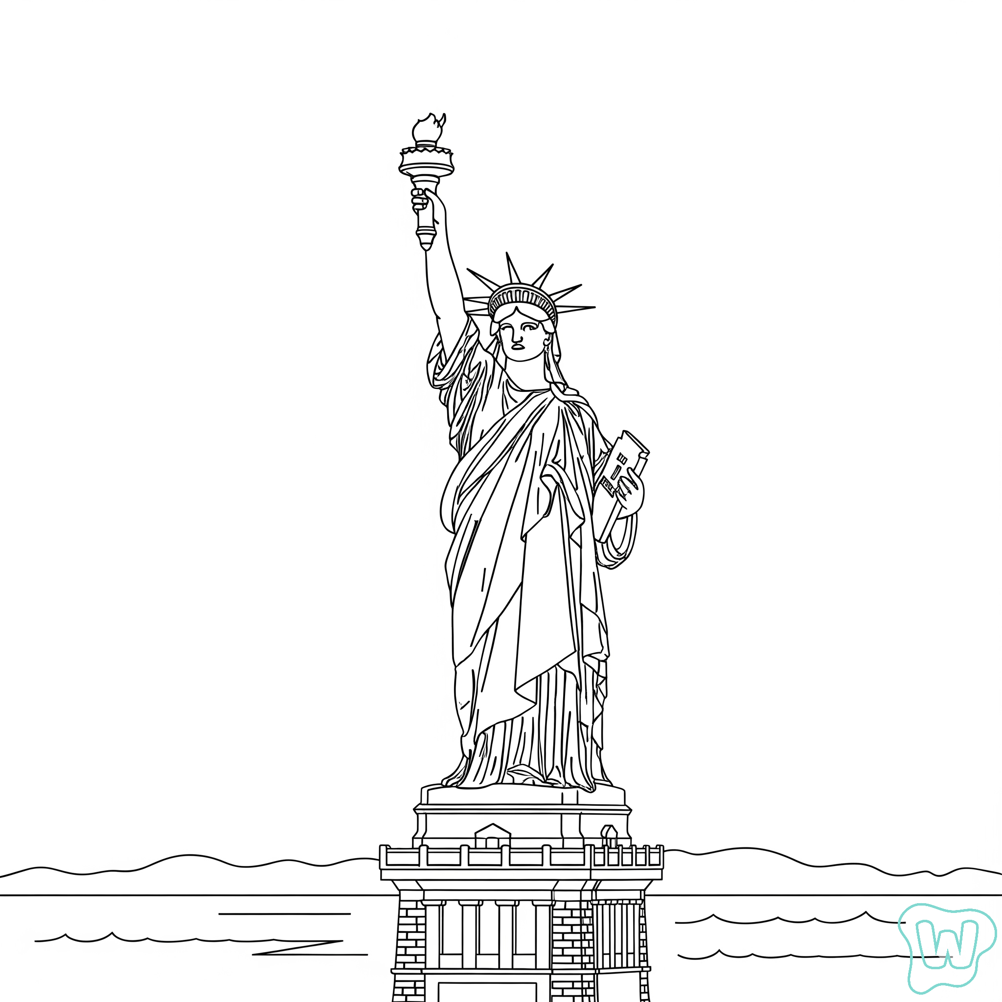Statue of Liberty PDF para imprimir gratis