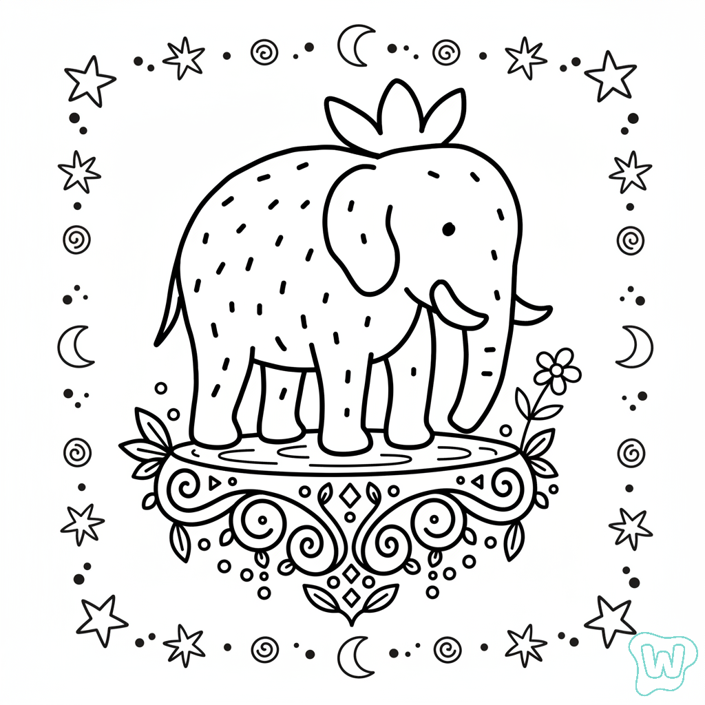 dibujos para colorear grinch Strawberry Elephant