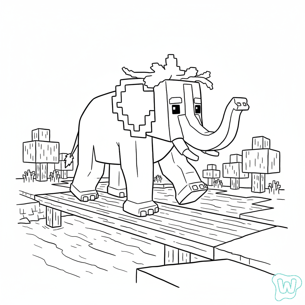 páginas para colorear imprimibles gratis Strawberry Elephant
