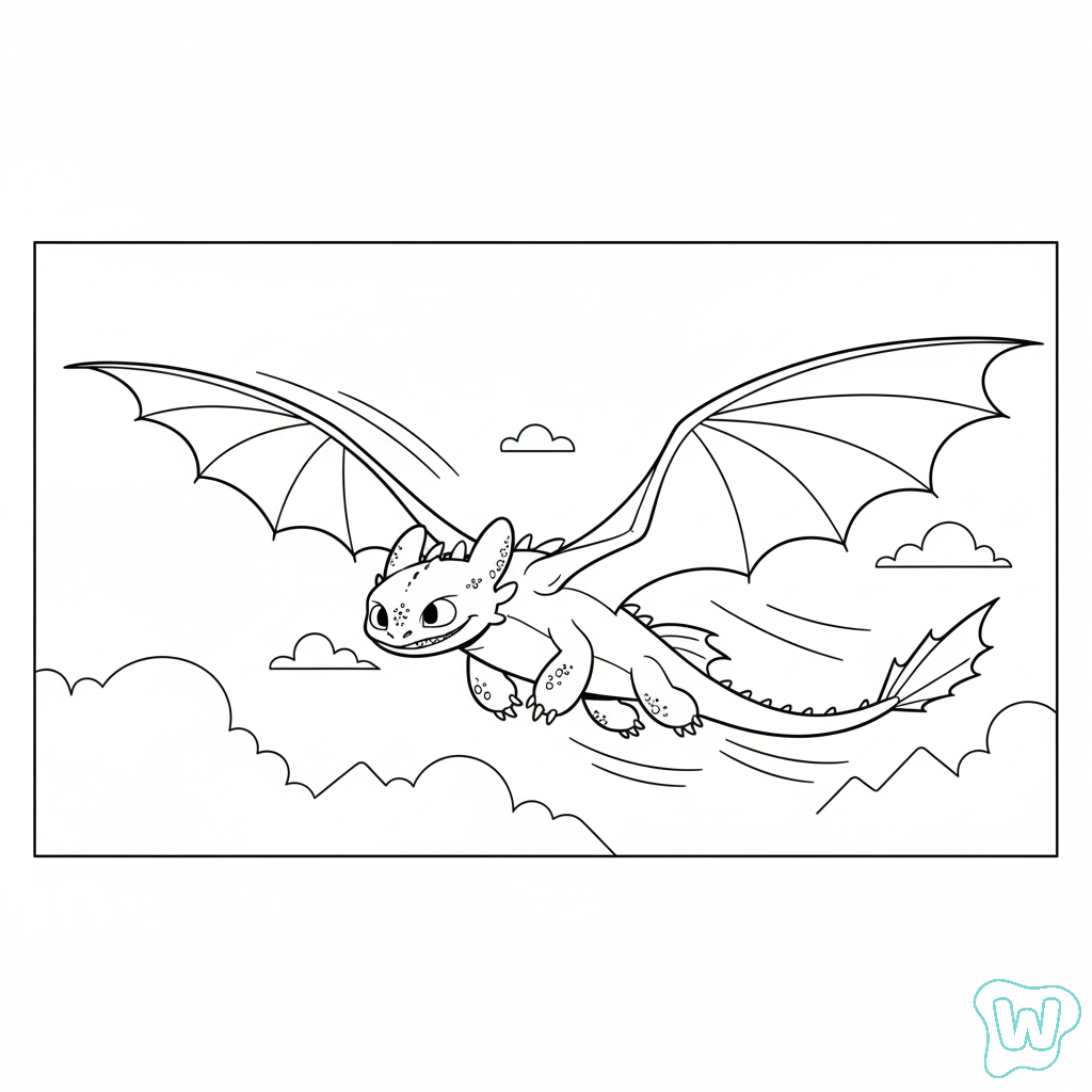 dibujos para colorear Toothless
