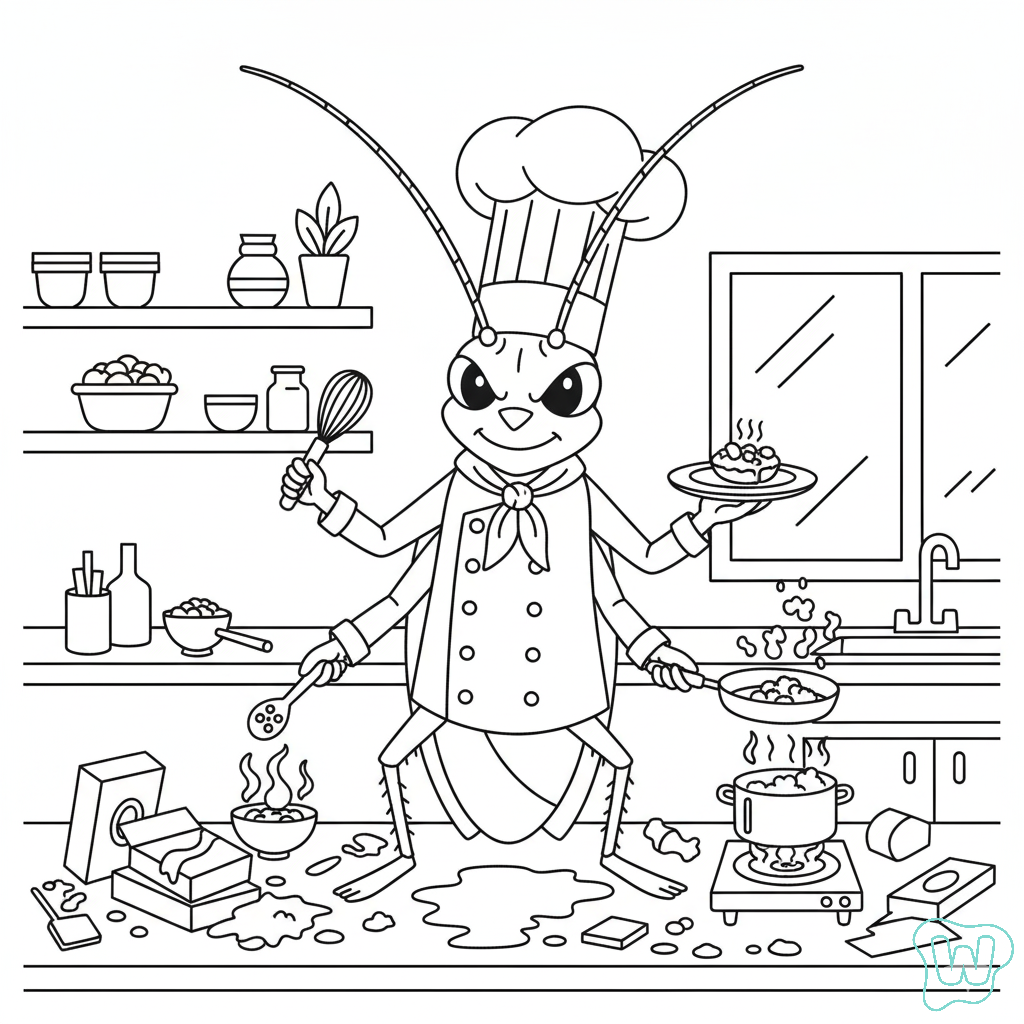 Cucaracha páginas para colorear para adultos pdf