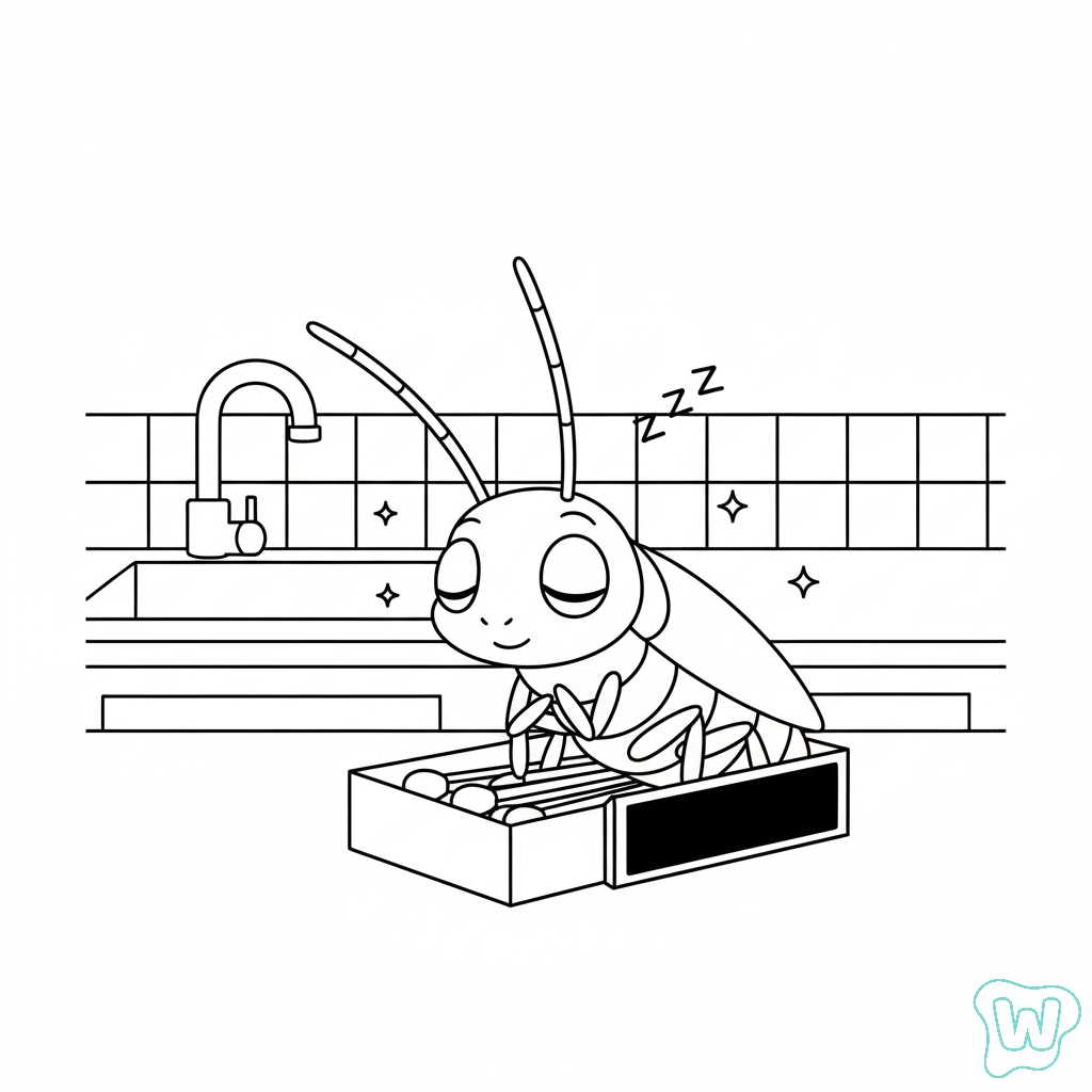 Cucaracha páginas para colorear imprimibles